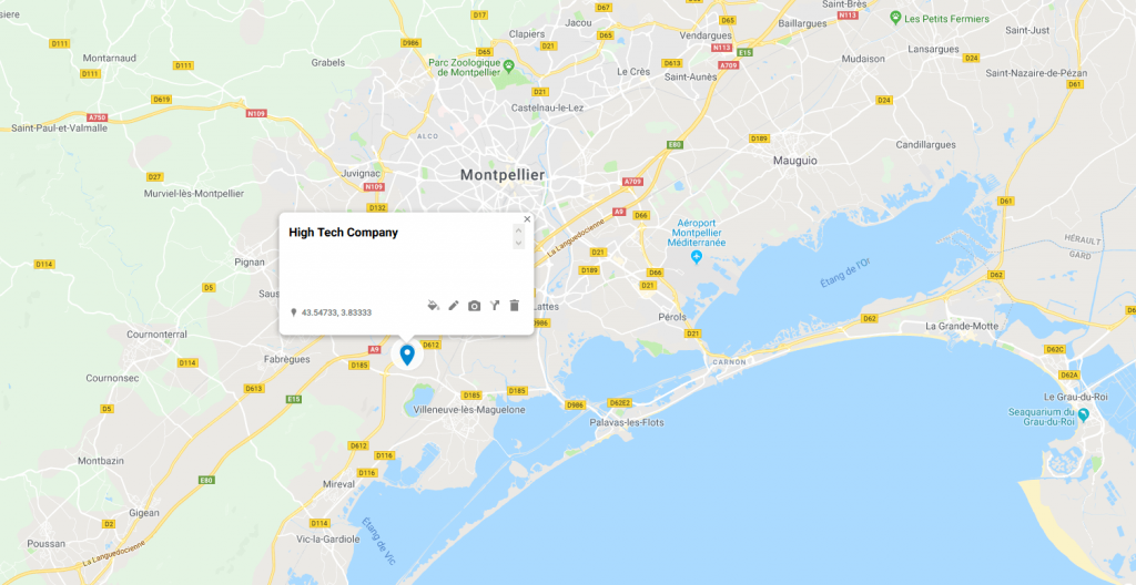 map high tech company on the map